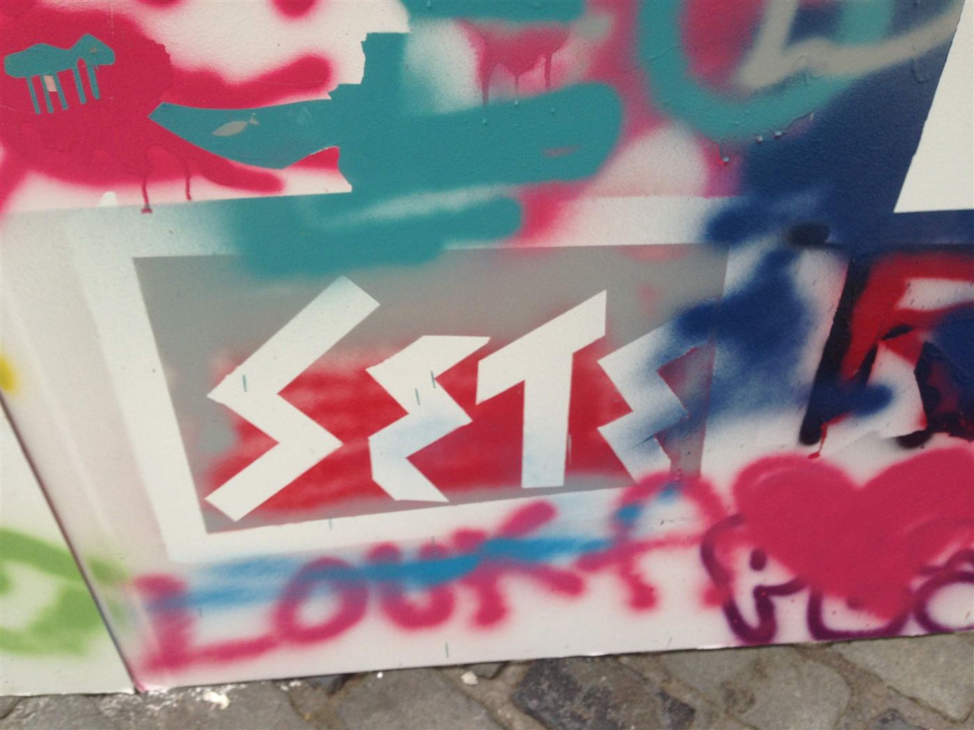 Mur collectif au pochoir « Sète », juin 2019